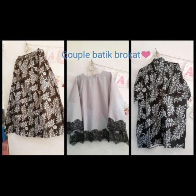 Maura Couple - Sania Ruffle Batik Couple Ori Ndoro Jowi Dnt Garansi Termurah Arsila Lawasan Prasasti