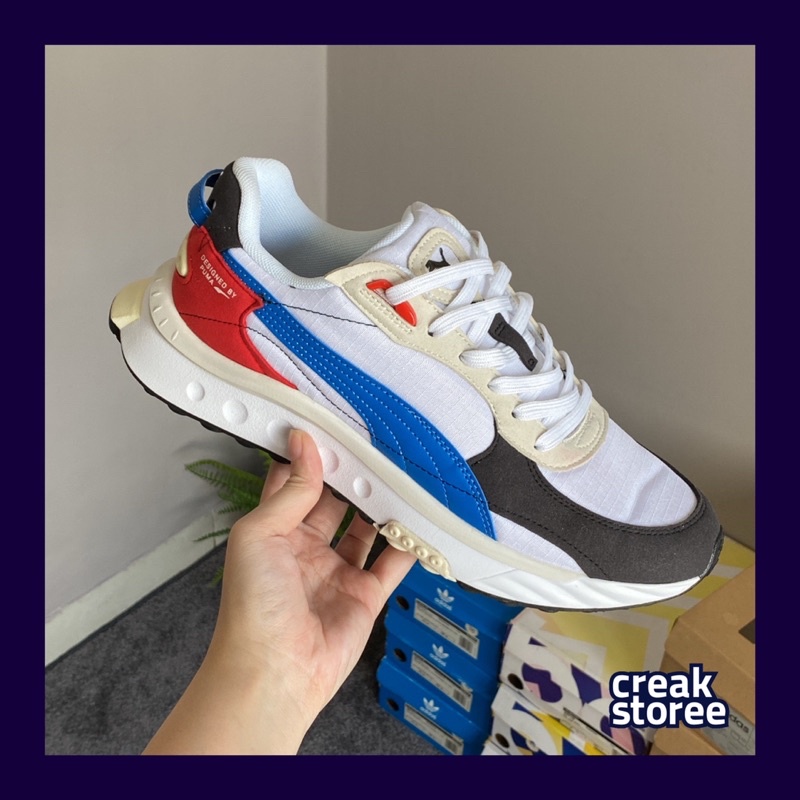 puma multicolor trainers