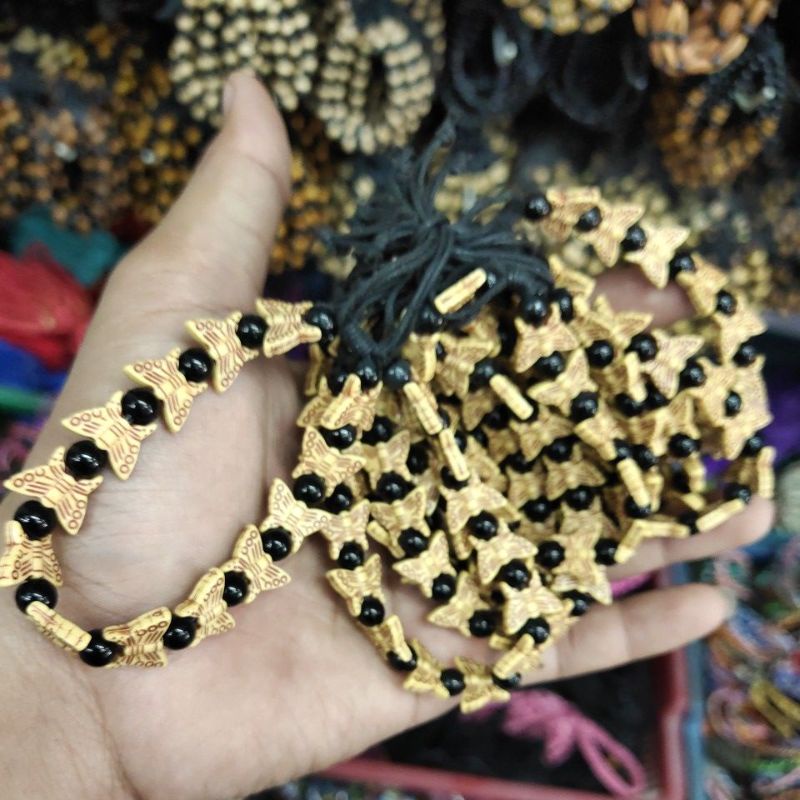 Gelang Tangan Kayu Batu Lusinan isi 12 pcs