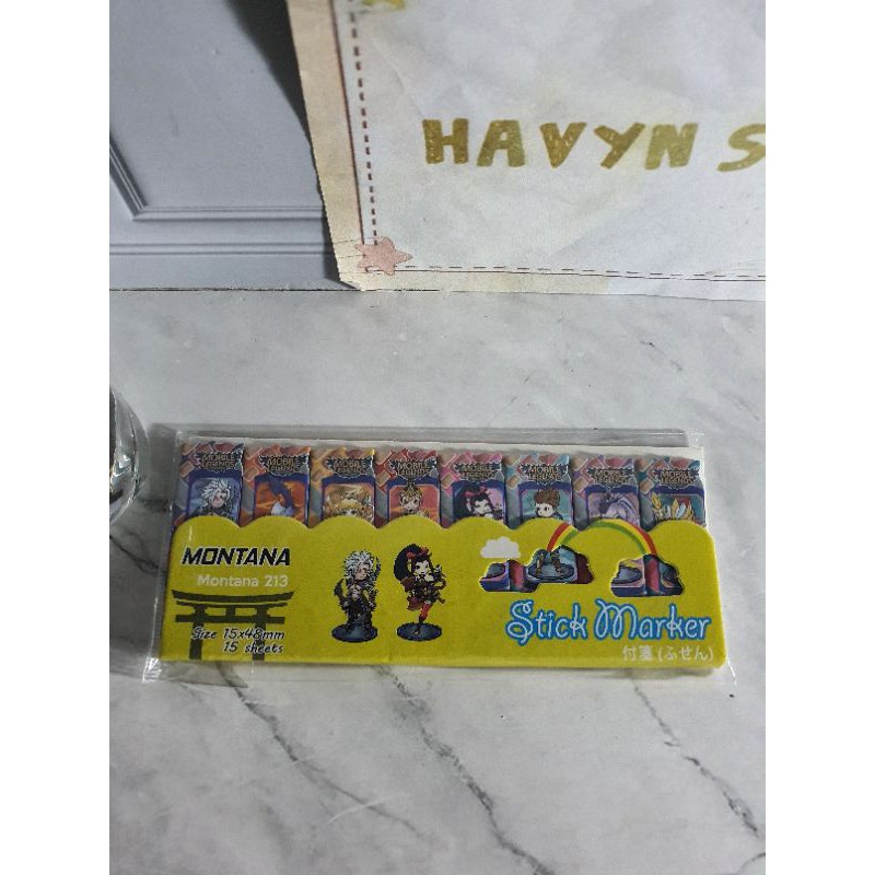 Post it KERTAS kecil (8) gambar/stick marker/pembatas kertas karakter/sticky notes/note marker-Mobile Legend