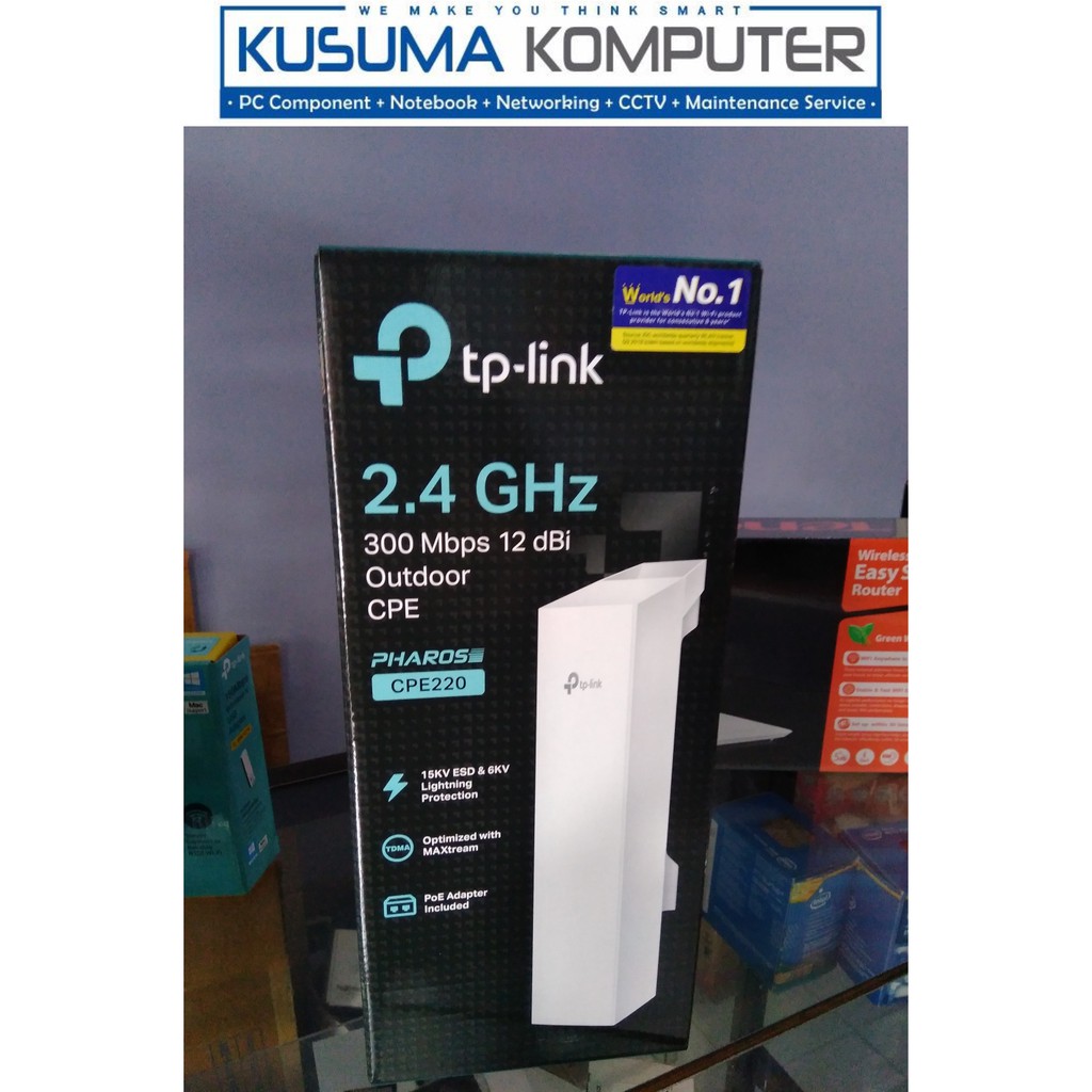 Tp Link CPE220 2.4GHz 300Mbps 12dBi Outdoor CPE