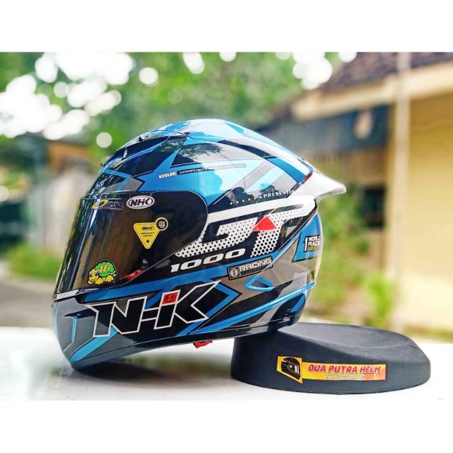 HELM FULLFACE NHK GP 1000 MOTIF STAR PAKET GANTENG