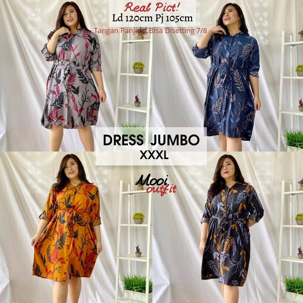 Dress Wanita Jumbo Kekinian Terbaru Ld 120 / Dress Jumbo Busui / Dress Hamil Dan Menyusui Jumbo / Daster Jumbo Ld 120 Busui Kekinian Murah Bahan Katun Rayon Adem