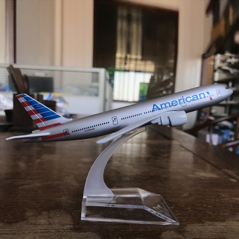 Pesawat Terbang Amerika Boeing777 Delta B747 DHL Fedex Airbus380 Ukuran 16CM