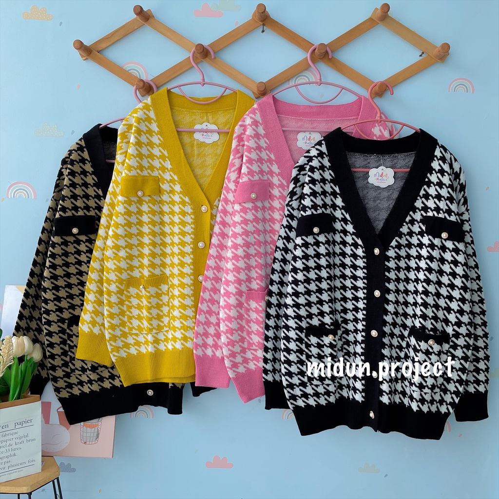 ATHAYA HOUNDSTOOTH CARDY