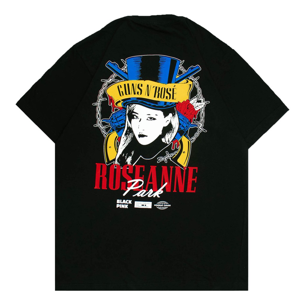 Kaos Pria Original 100% ROSE T-Shirt Black Unisex