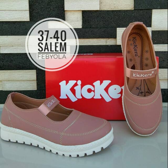 SEPATU FLAT ALAS KARET TERBARU KICKERS KODE AULIA31