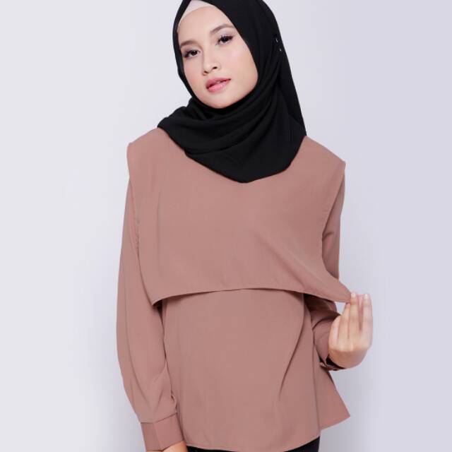 QIANDRA TOP DARK BROWN