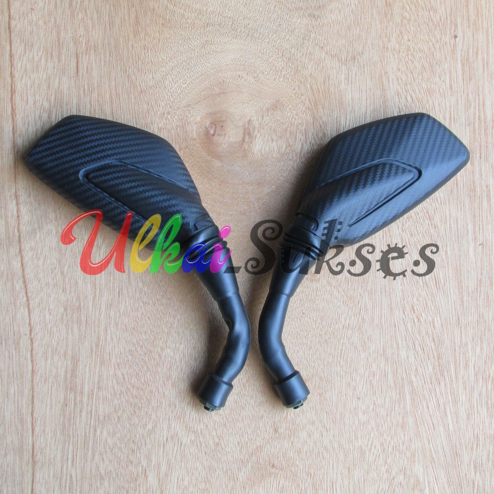 Spion Motor Model Standart Pulsar l Variasi Spion Motor Motif Karbon Hitam Sparepart Motor Spion Pulsar Kaca Datar Bening V5 Tangkai Tanggung Universal Murah