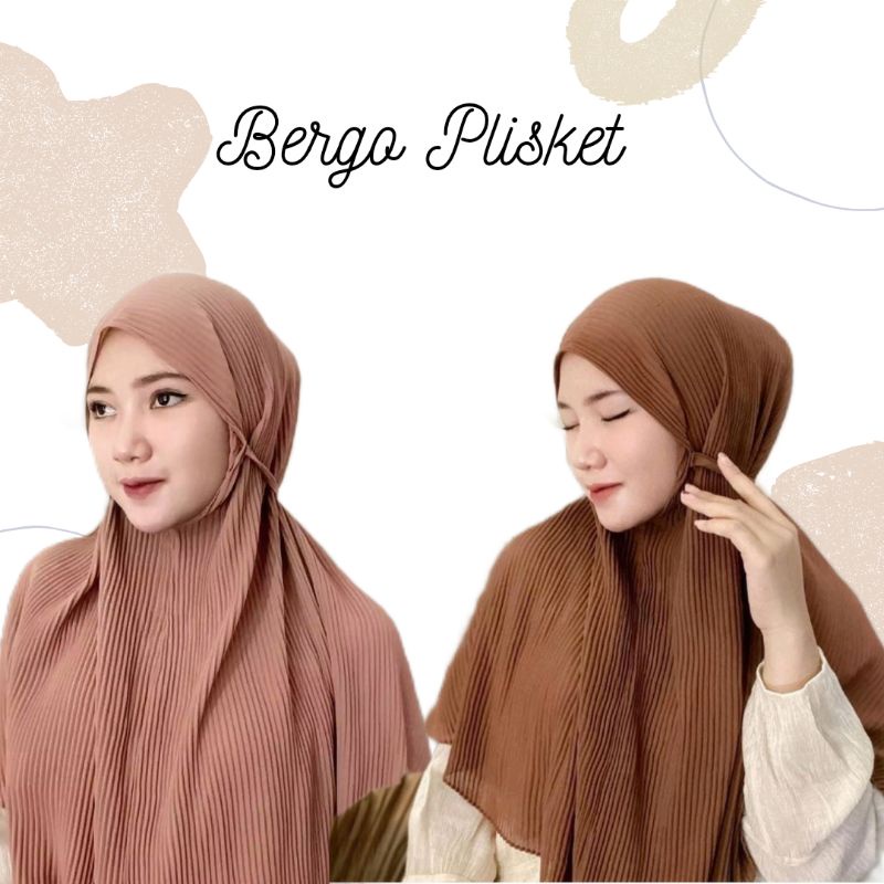BERGO MARYAM PLISKET / BERGO MARYAM PLISKET FULL / HIJAB BERGO MARYAM PLISKET DIAMOND
