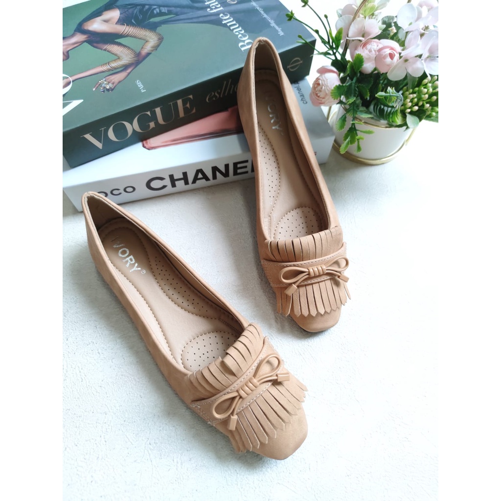 IVORY Sepatu Flat Wanita Import Terbaru 999-SM11