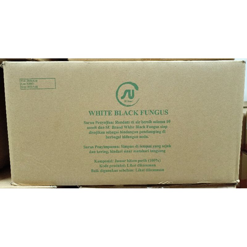 

SU Jamur Kuping (White Black Fungus) 5kg x 1 (Walet Merah XH - grade A)