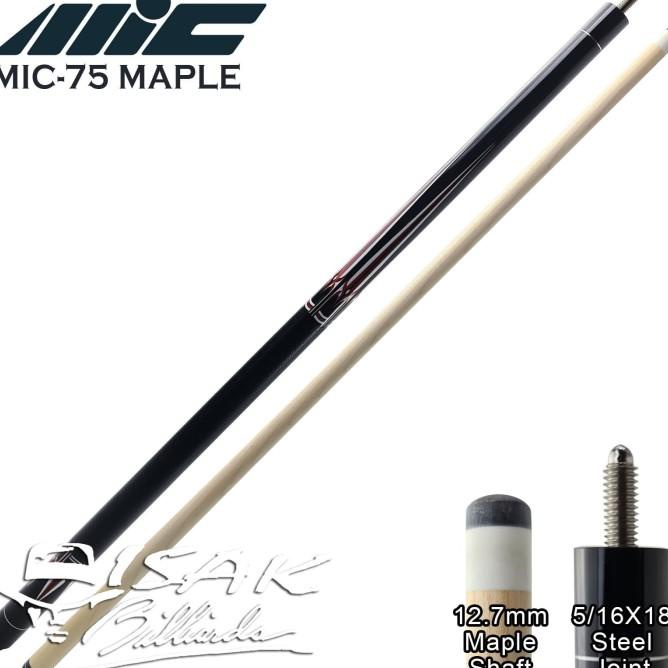 Mic-75 Pool Cue Stick - Stik Biliar Maple Import Isak Billiard Murah