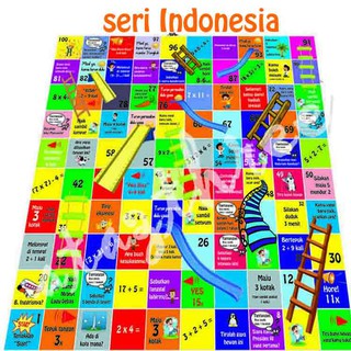 Sale Ular Tangga Raksasa Edukatif  3x3 meter TANPA dadu 