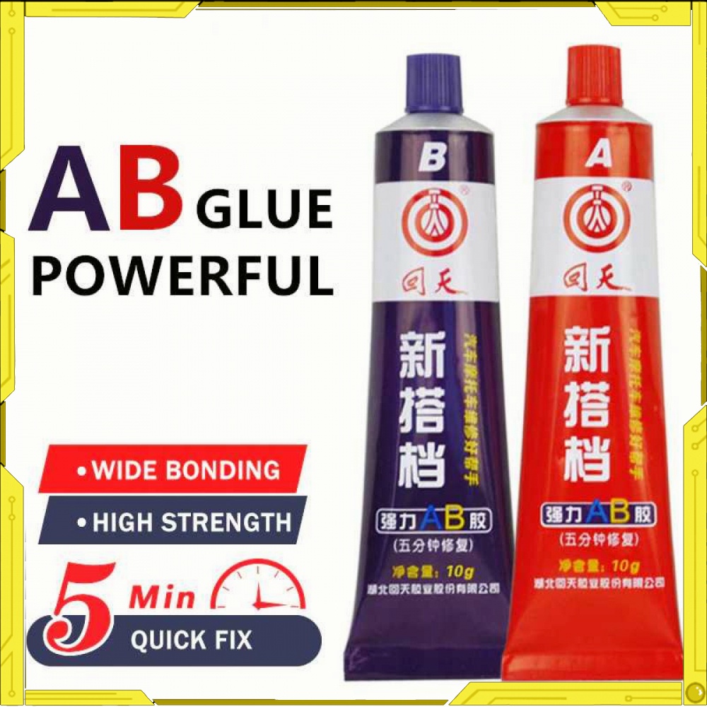 

Lem Super Glue A+B Metal Repairing Adhesive Sealant 20 g TL586