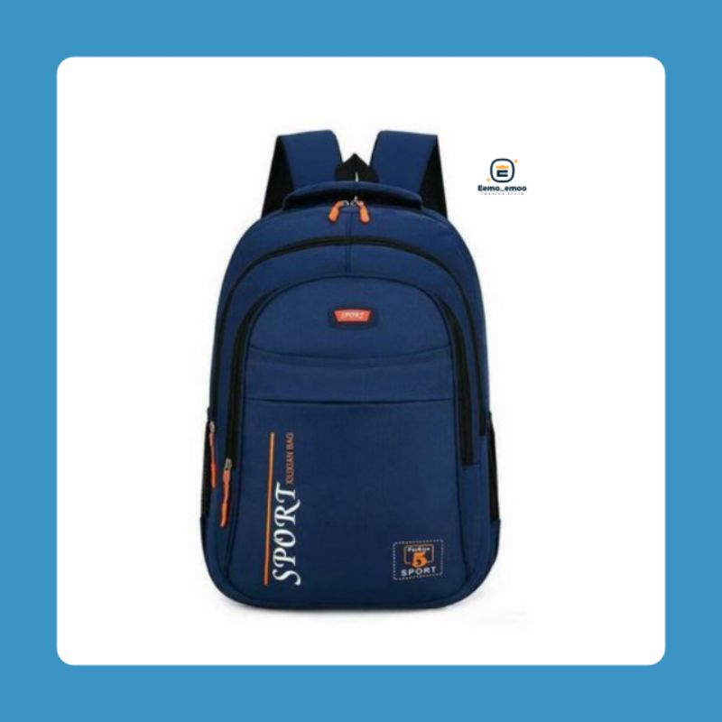 Tas Ransel anak laki - laki SMP/SMA Tas Sekolah pria punggung Distro Backpack Sport EMOEMO