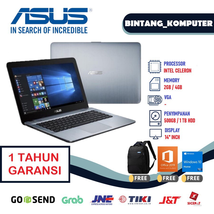 Jual Promo LAPTOP ASUS X441 INTEL DUAL - CORE RAM 4GB / 1TB HDD ...