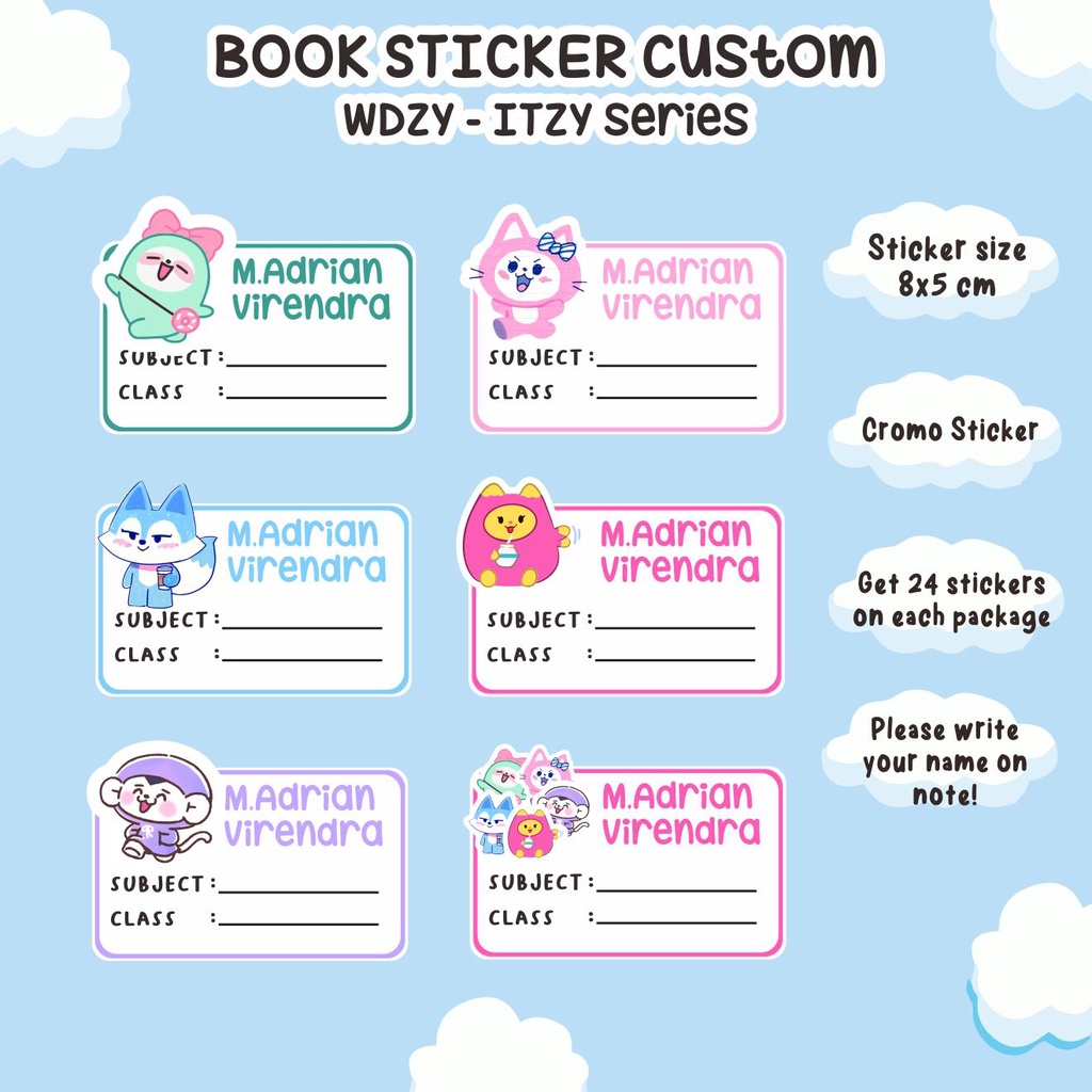 

Itzy Wdzy Sticker Buku Series