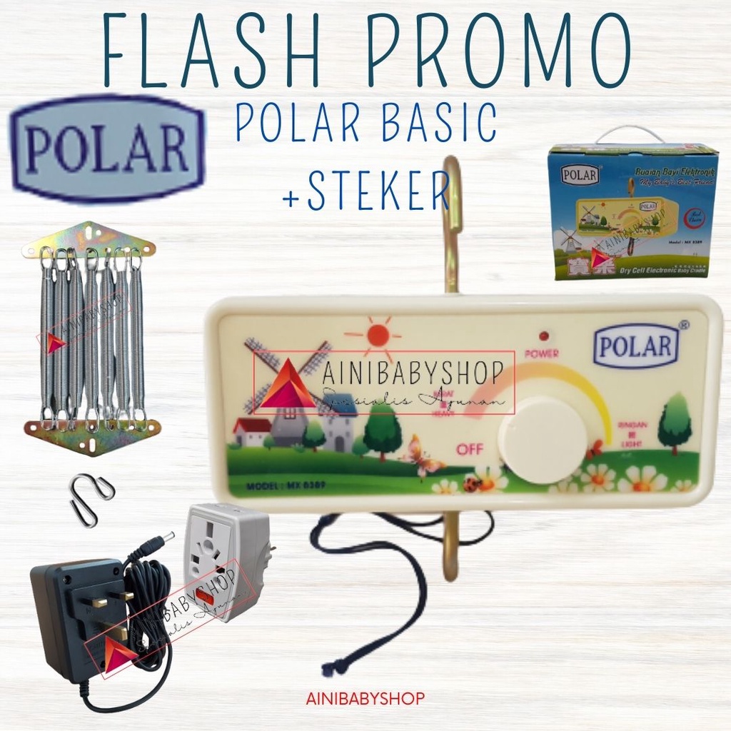 Mesin Polar Basic/Mesin ayunan Polar, Mesin Ayunan Listrik Otomatis Type Basic #ainibabyshop FLASH PROMO