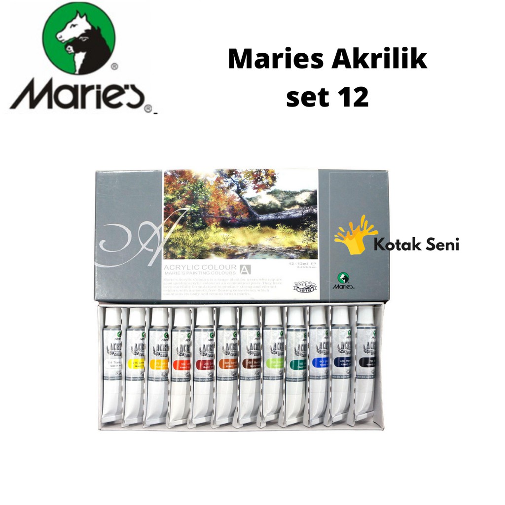 

MARIES ACRYLIC COLOR SET 12x12ml 812B