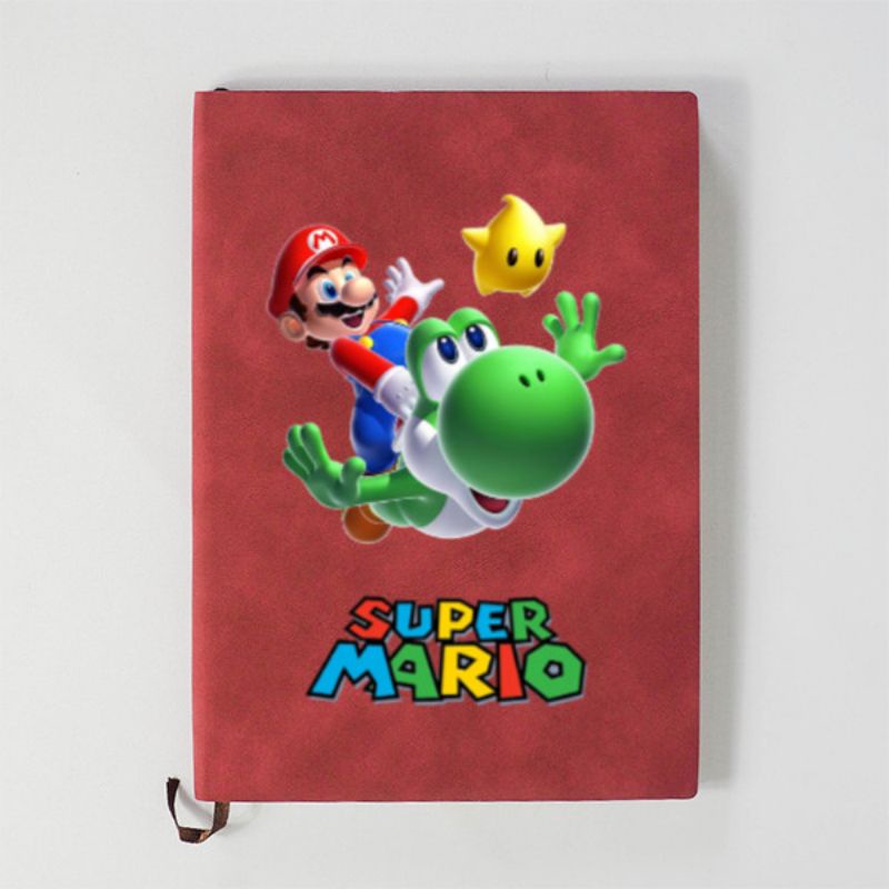 

Notebook Mario Bros Retro Kulit A5 Custom Notepad