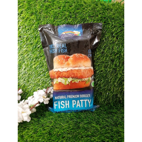 

Burger fish square pelangi 4pcs