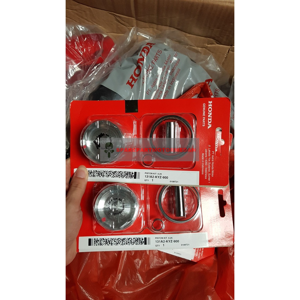 Piston Kit Seher Ring Pen Blade Supra X 125 Helm in FI Oversize OS 25 Original Honda 131A2-KYZ-900
