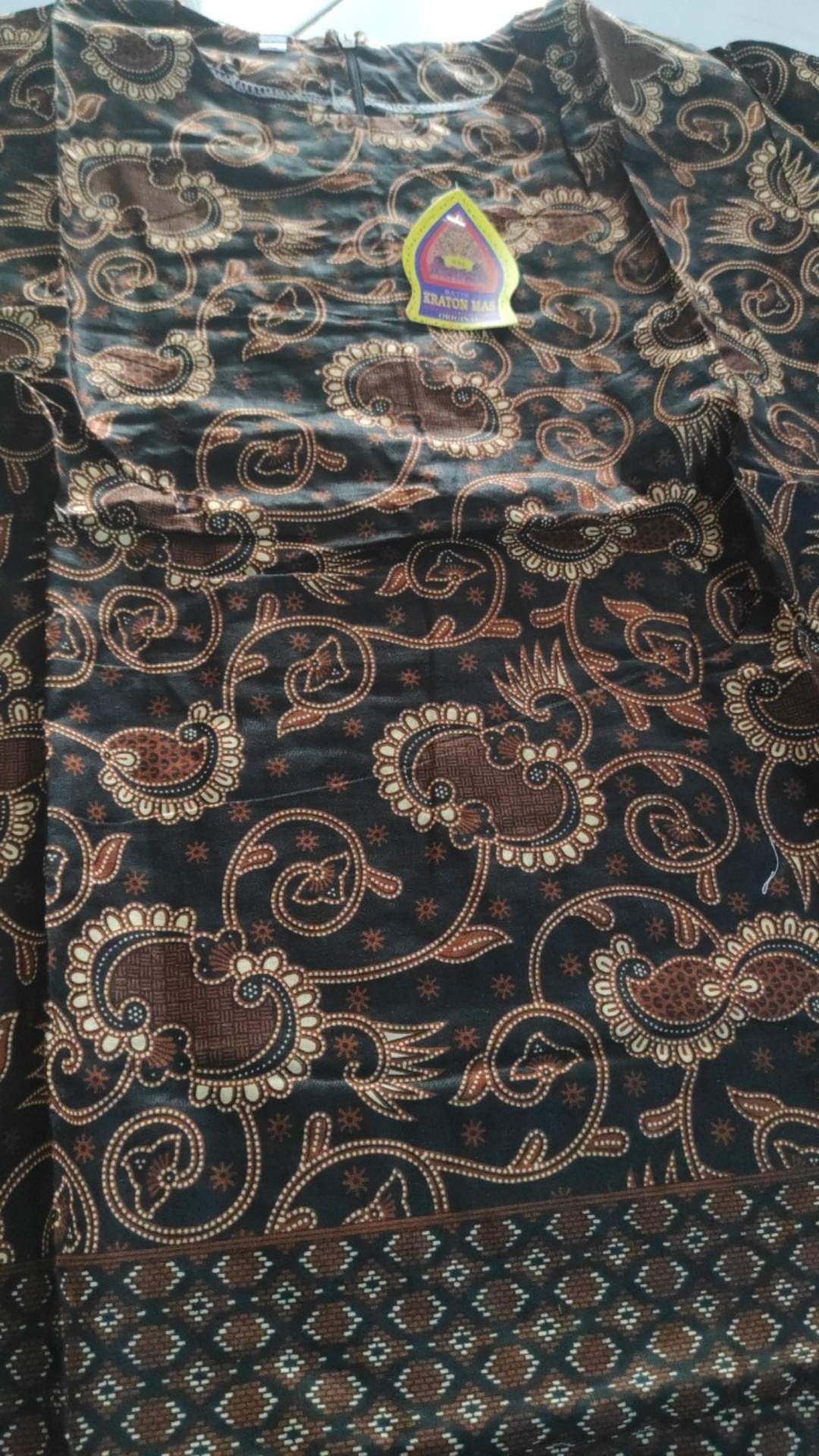 [cod] Tey-17 Batik Wanita Asj Sa Hrb026 Kenongo Kemeja Tosca Pendek