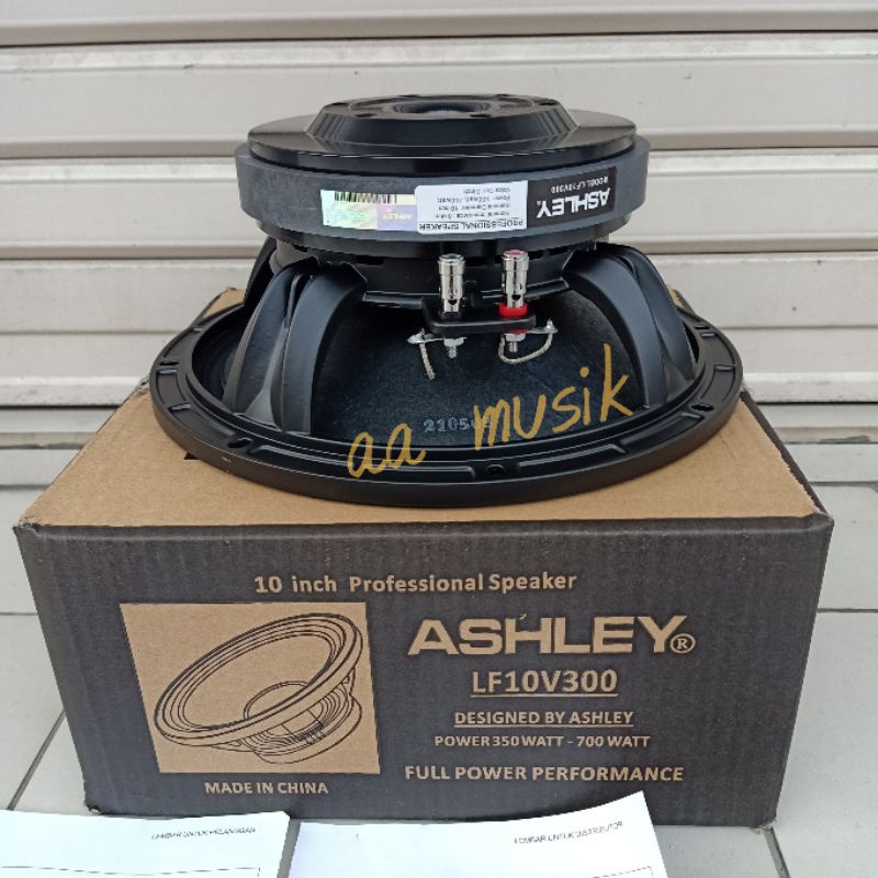 SPEAKER COMPONENT ASHLEY LF10V300 FULL RANGE 10 INCH ORIGINAL 10V300