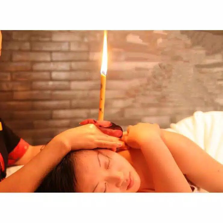 [2 biji] Ear Candle Indian Original Terapi Telinga Terompet Lilin kuping telinga