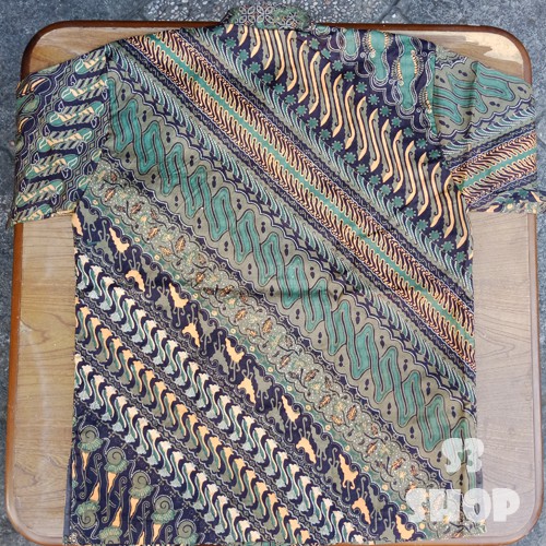 Kemeja Batik Sutra ATBM Kotak Modern Tulis Kombinasi Pekalongan Keren