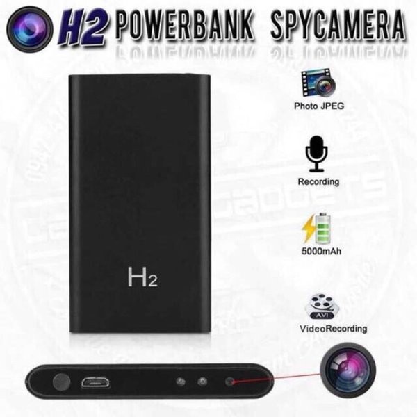 Powerbank Kamera Full HD 1080P H2 Power Bank 5000 Mah Spy Cam PB H2