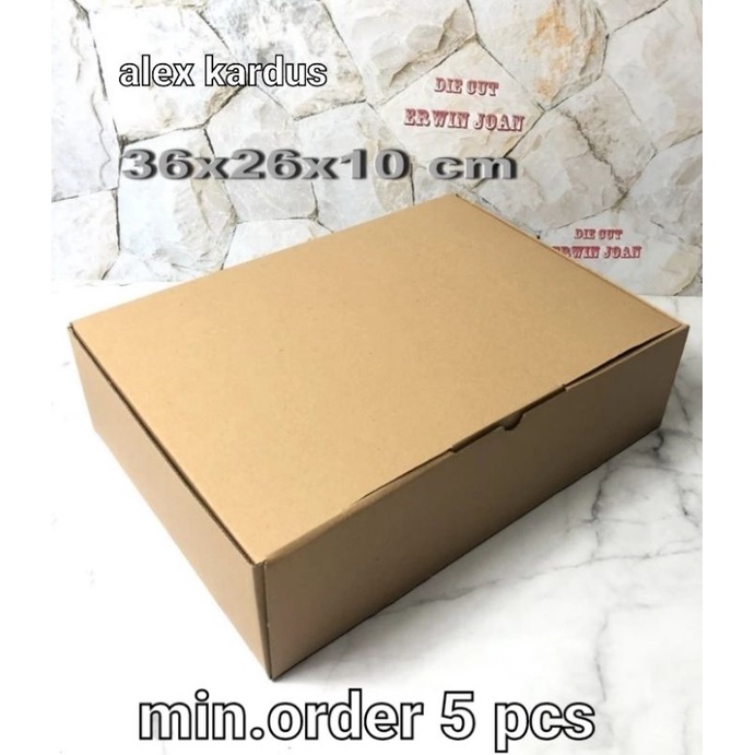 

Kardus Bix uk. 36x26x10 cm Kotak karton Die Cut