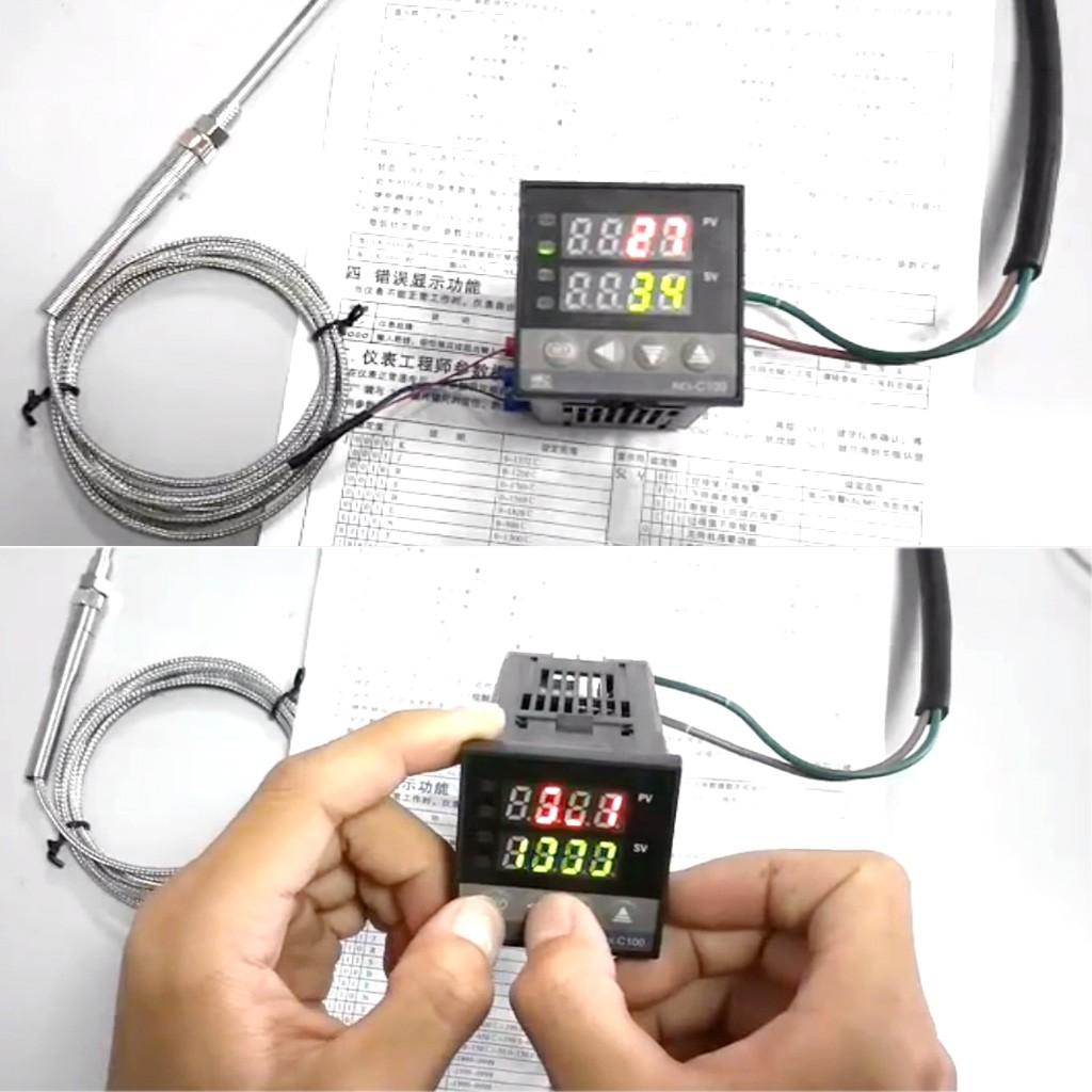 Controller Temperatur PID Digital REX-C100 0 to 400  C K Type Input SSR Output