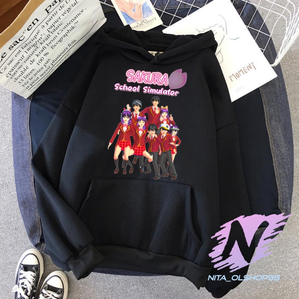 HOODIE SAKURA SCHOOL SIMULATOR SAHABAT SWEATER ANAK SAKURA SCHOOL SIMULATOR TERBARU