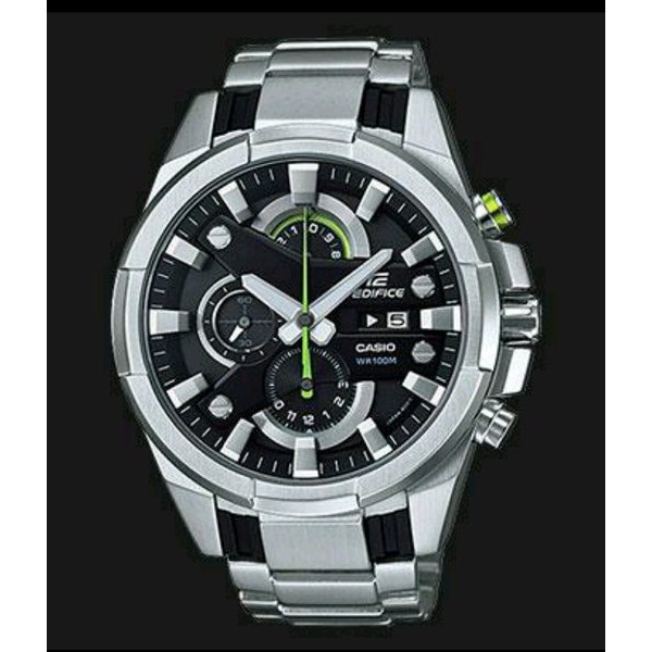 Jam Casio Edifice EFR 540D - 1Av Stainless Silver Dial Black