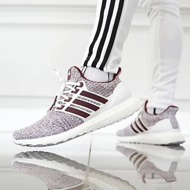 ADIDAS ULTRABOOST 4.0 WHITE BURGUNDY
