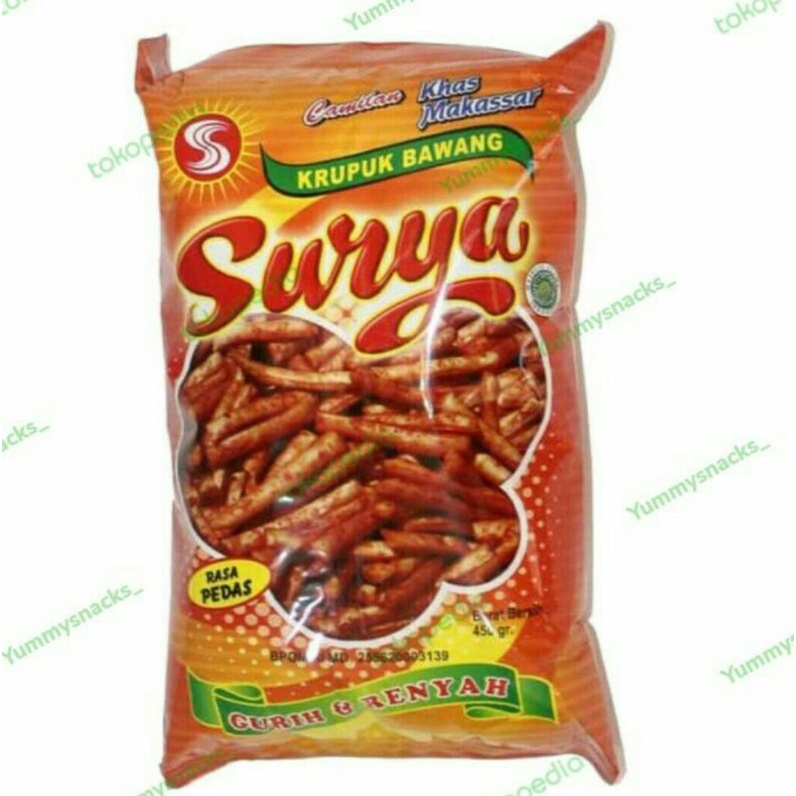 

Kerupuk Bawang Surya/Stik Bawang Surya 450gr