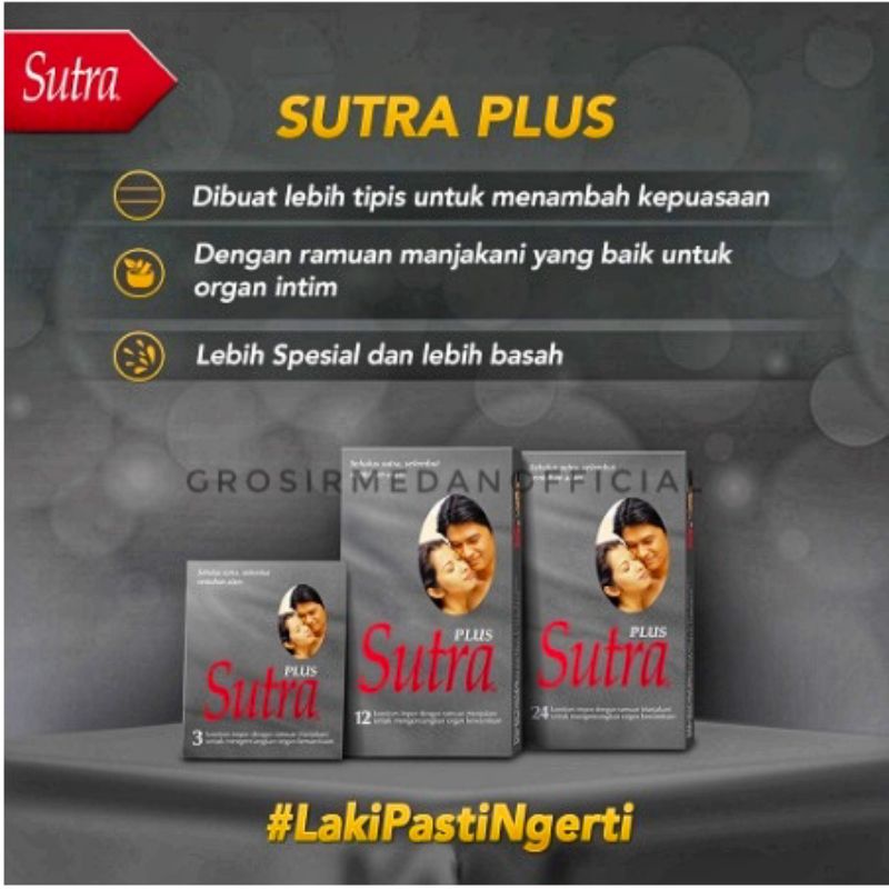 KONDOM SUTRA PLUS DENGAN RAMUAN MANJAKANI - MENGENCANGKAN