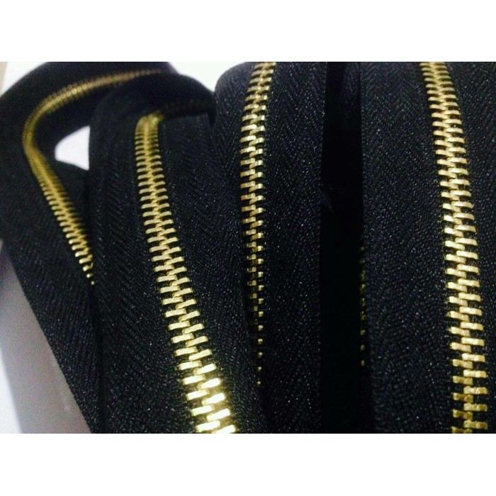Daun Resleting Besi Import uk 5 Hitam/ Zipper