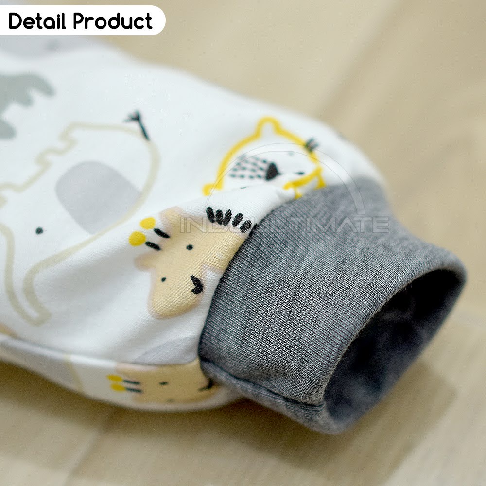 Set Baju Tidur Bayi Setelan Baju Lengan Panjang + Celana Panjang Bayi (0-3 Bln) ZOO SERIES BABY LEON DS-114 Baju Harian Bayi Atasan Kaos Bayi Pakaian Bayi Celana Panjang bayi Celana Bayi Perlengkapan Bayi Baru Lahir