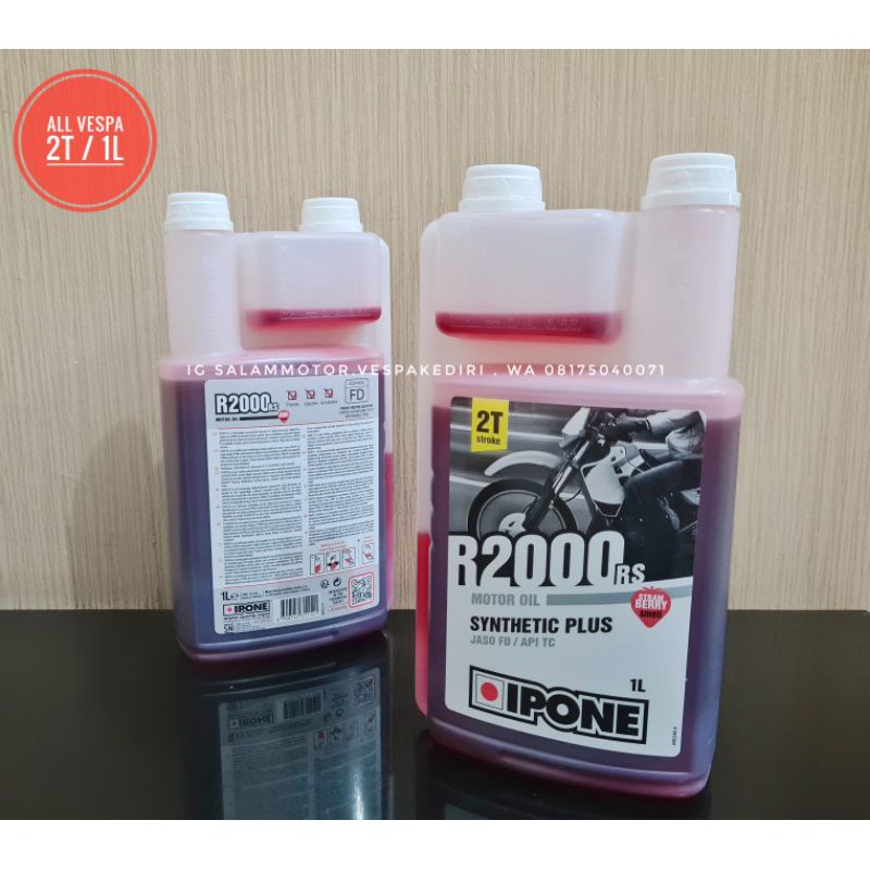 Oli vespa 2T IPONE R2000rs oli samping vespa 2T ipone R2000rs