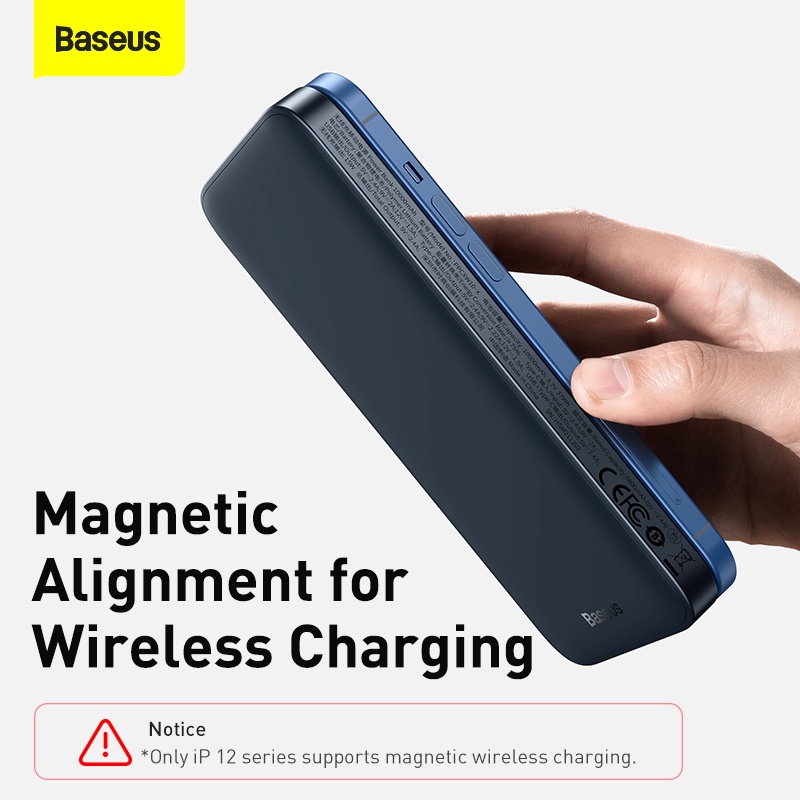 Baseus Original Powerbank Magnetic 20W Wireless Magsafe Iphone 12 13 Fast Charging Charge Ori 20 Watt Magnet Power Bank