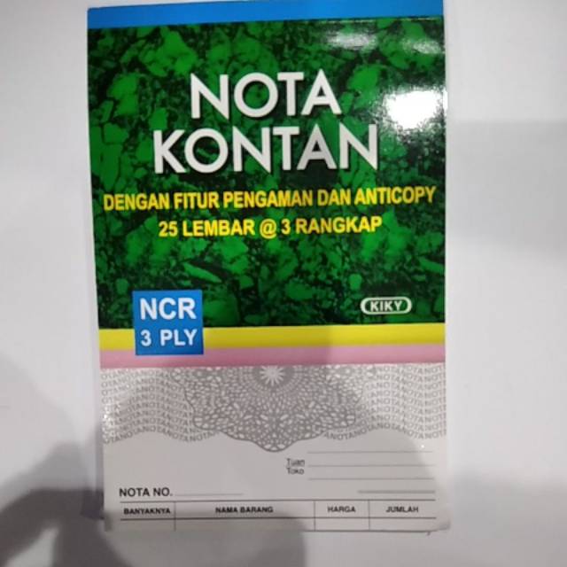 KIKY NOTA KONTAN NCR 3 PLY