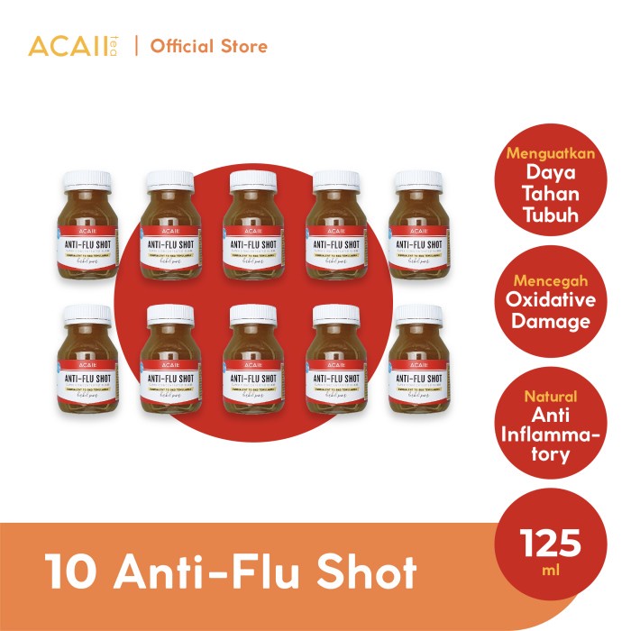 

✨COD✨ Acaii Tea 10 Anti-flu Shot Package (10x125ml)