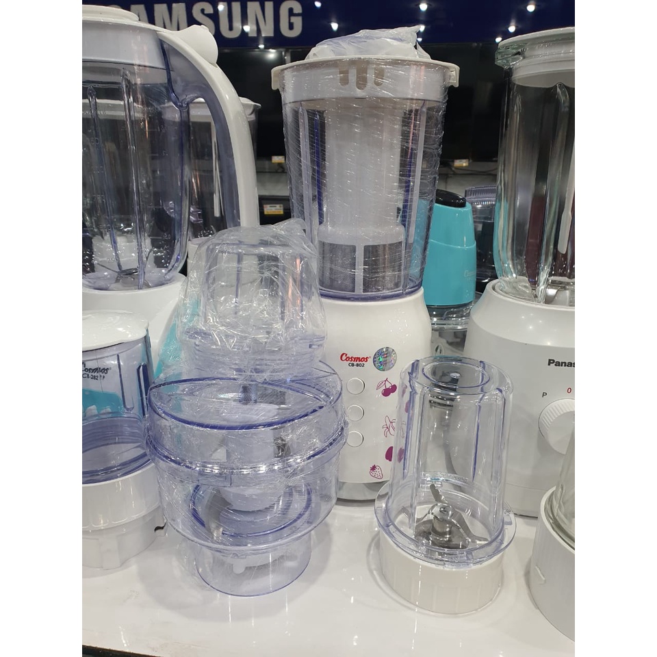 COSMOS CB-802 Blender Plastik 4 In 1 / CB802 (1.2 Liter) Multifungsi