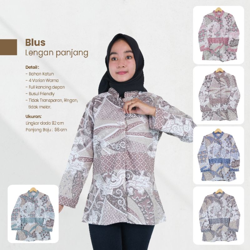 Blus Batik Lengan Panjang - NairaBatik