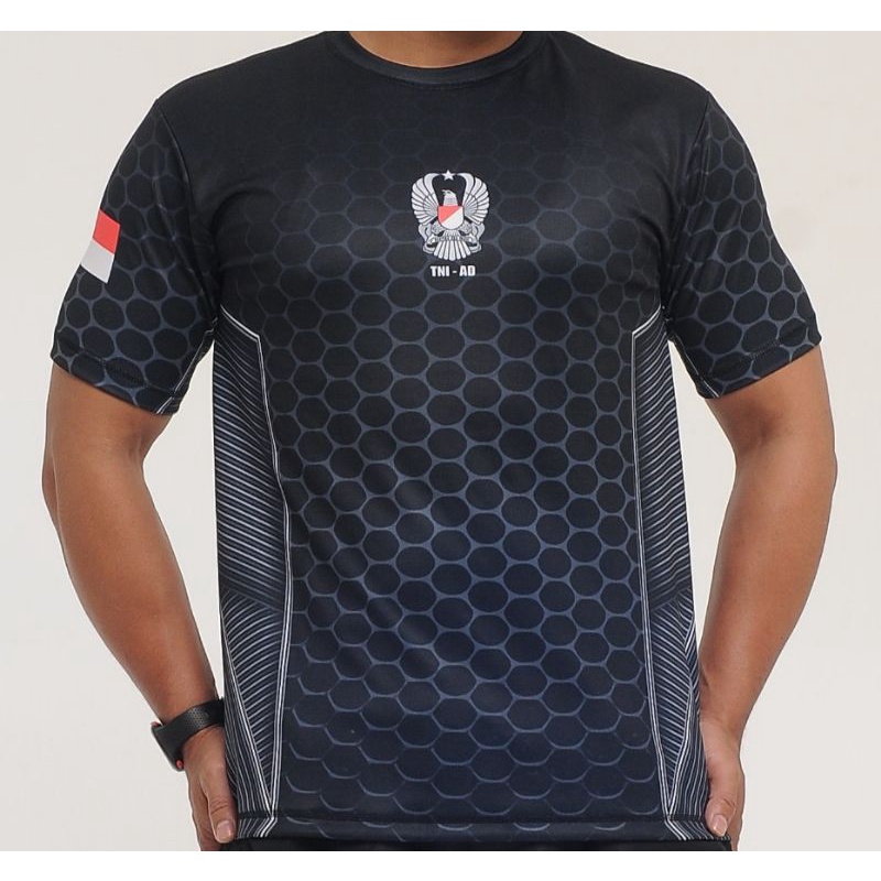 KAOS JERSEY TNI AD HITAM