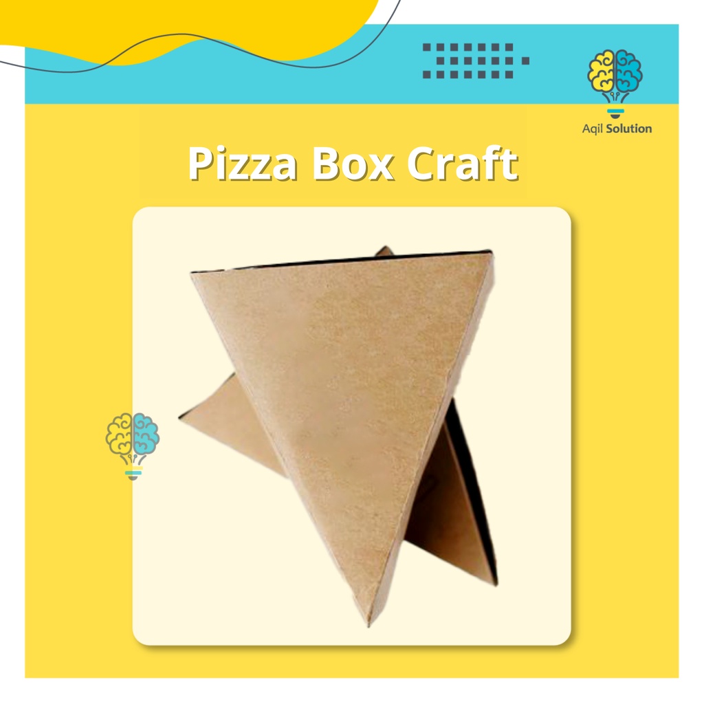 Box Craft Pizza Slice 200gsm Dus Cake Slice Dus craft Piza , Dus Pizza, Box pizza, box piza