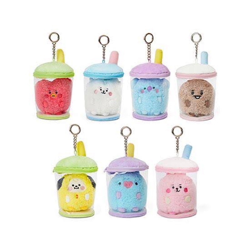 READY STOCK OFFICIAL BTS BT21 BABY BUBBLE TEA BAG CHARM ASTRONORD